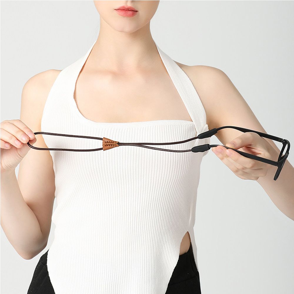 Sunglass Retainer Cord - Leather Neck Cord Anti Lost Eyeglass