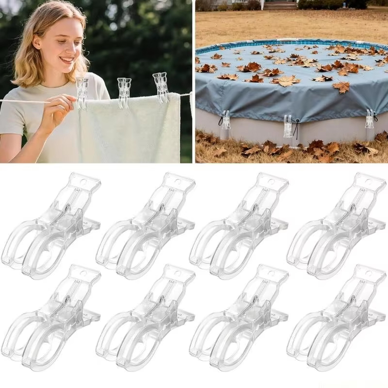 Beach Towel Large - 10PCS Clear Large Clothespins Beach Towel