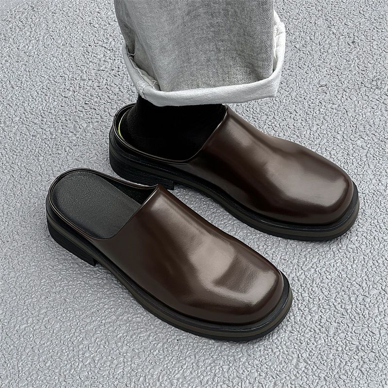 2025 Men's Thick-soled Height  - огляд і ціна Flip Flop Leather Men