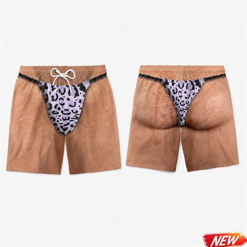 Funny Men 3D Print Leopard Pri - огляд і ціна Trunks Board Surf