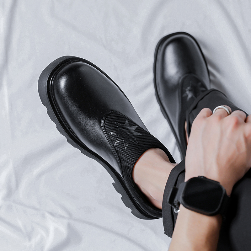 Platform Half Shoes for Men Mu - огляд і ціна Flip Flop Leather Men