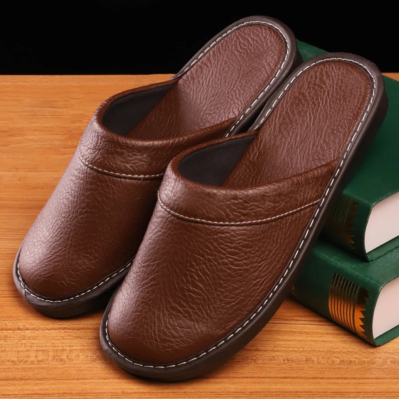 Autumn Winter Indoor Shoes 47  - огляд і ціна Flip Flop Leather Men